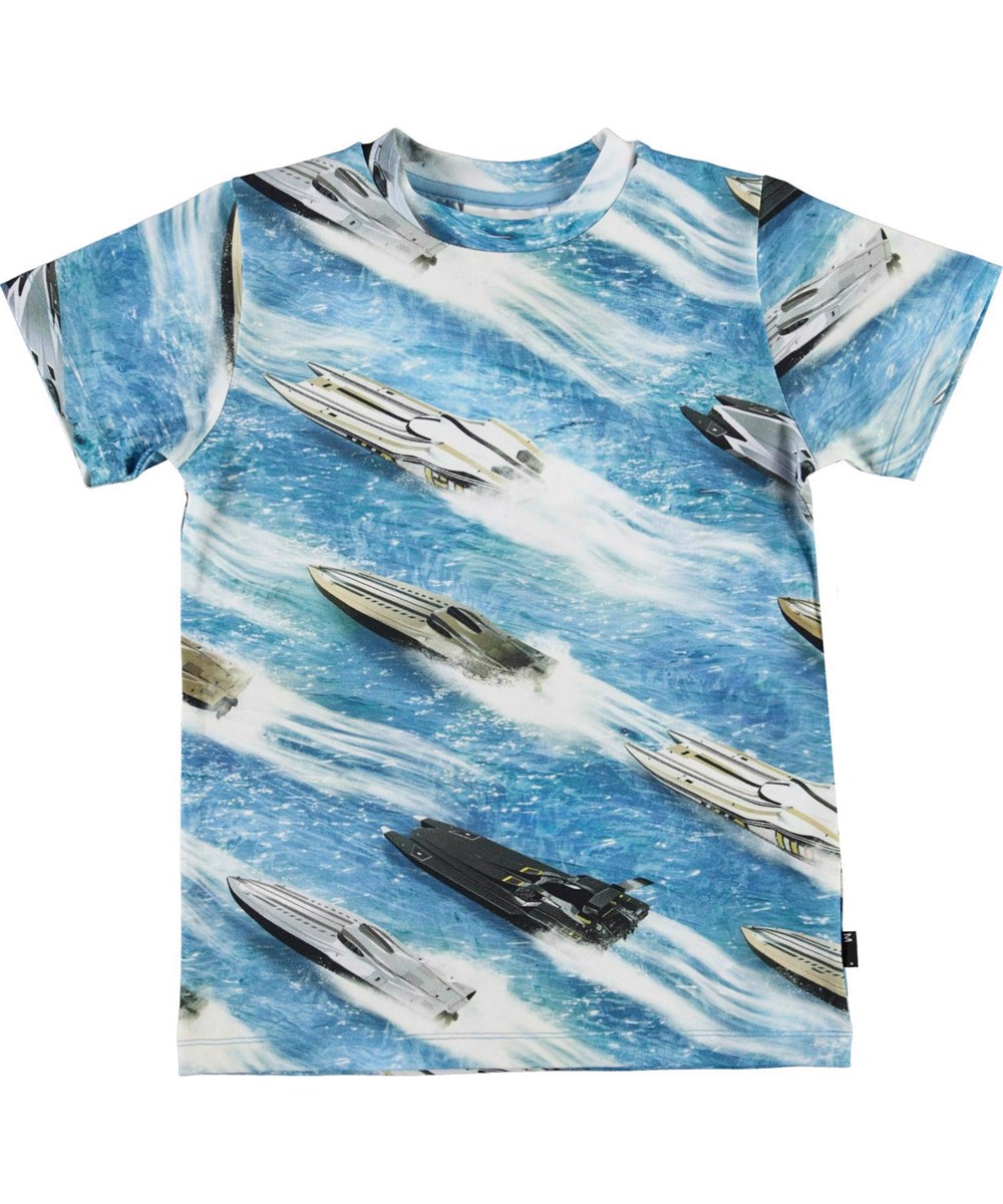 Ralphie - Electric Speed - Öko-T-Shirt mit Aufdruck von Schnellbooten