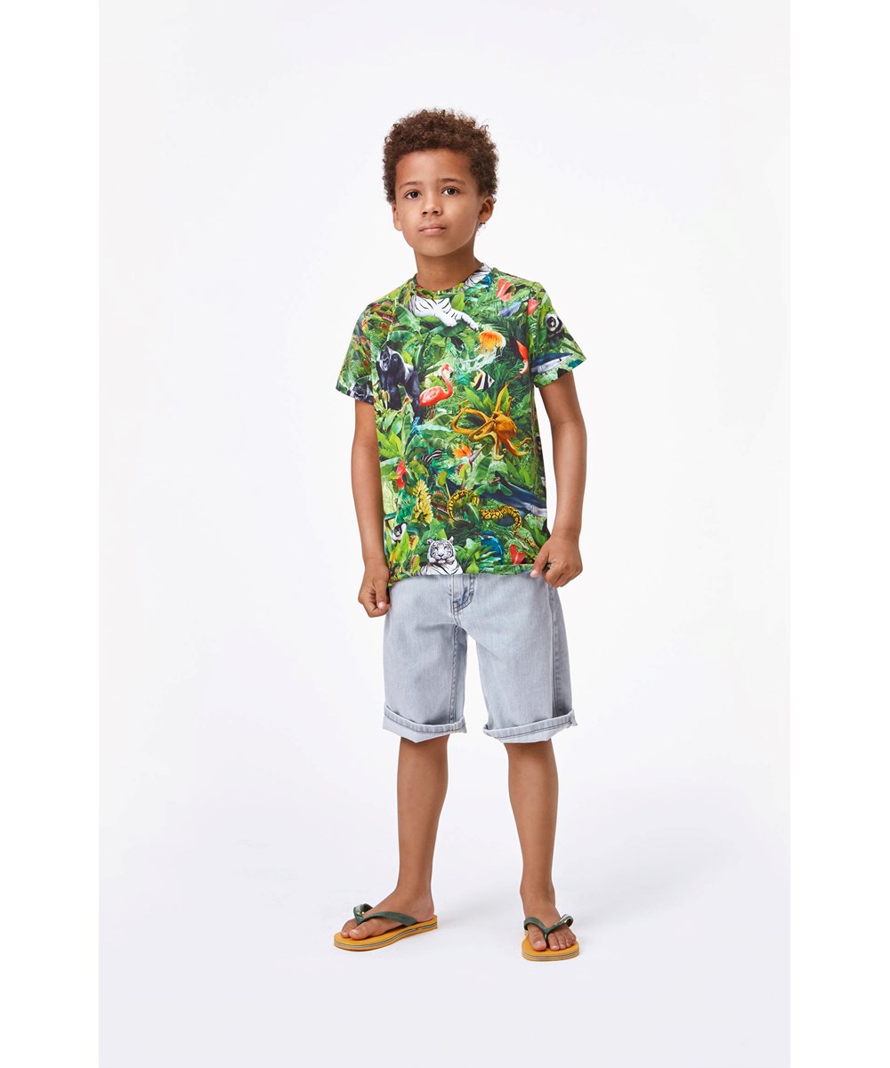 Ralphie - Fantasy Jungle - Öko T-Shirt mit Print von Tieren