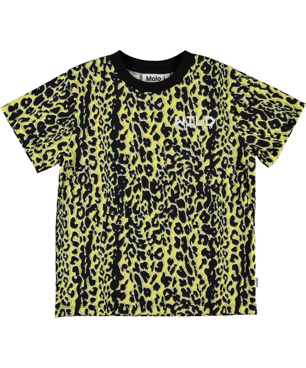 Rame - Shadow Leopard - Gelb und schwarzes Leopard-T-Shirt