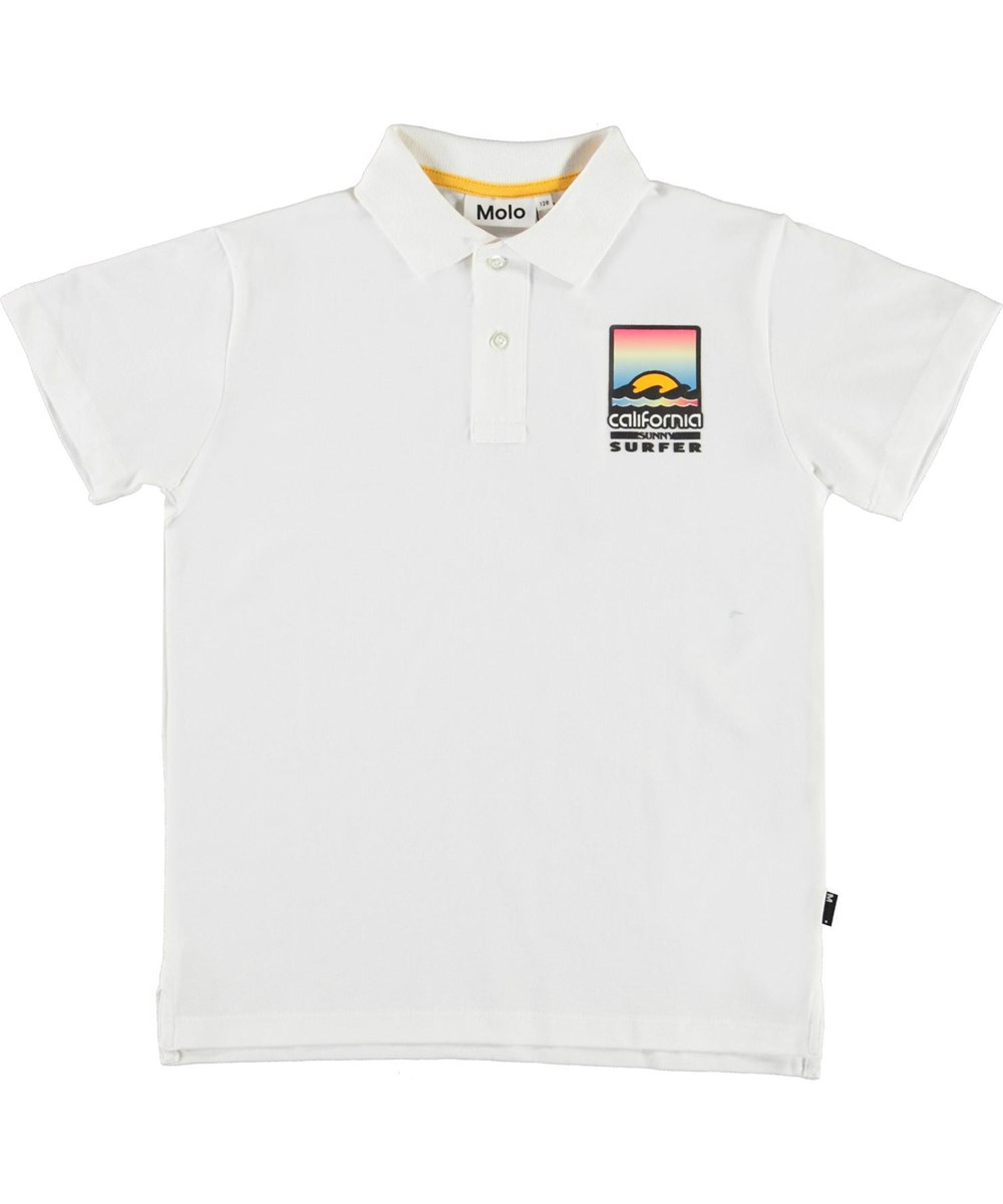 Ramon - White - Weißes Öko-Polo California T-Shirt