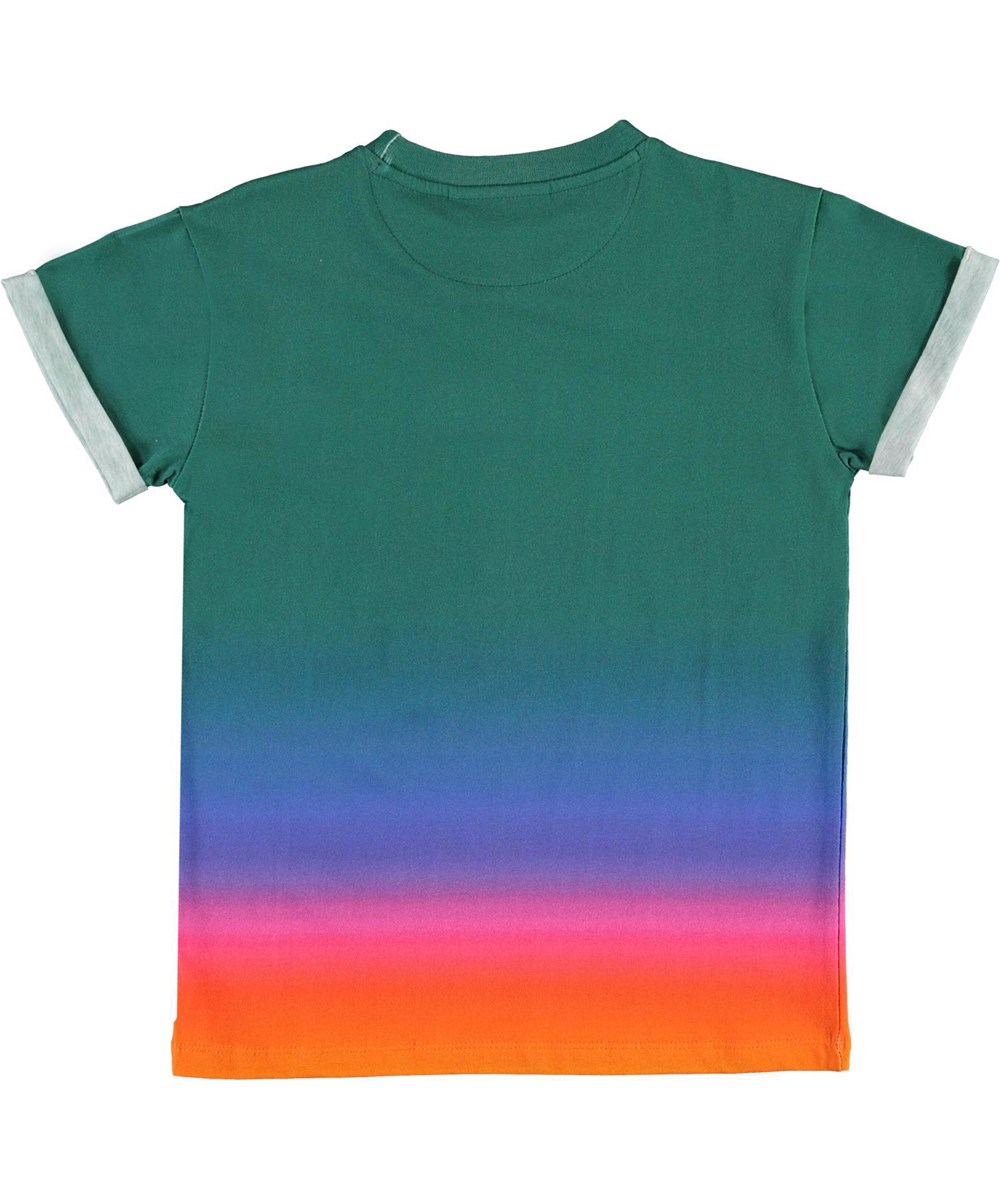 Randon - Summer Scrap - Öko-Regenbogen-T-Shirt Palmen-Smiley