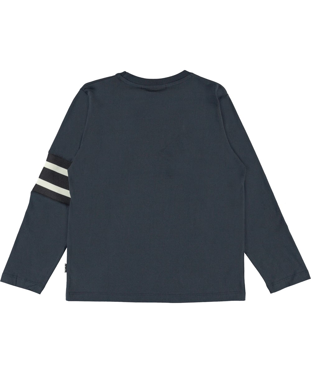 Ras - Dark Navy - Blaue Bluse mit Streifen