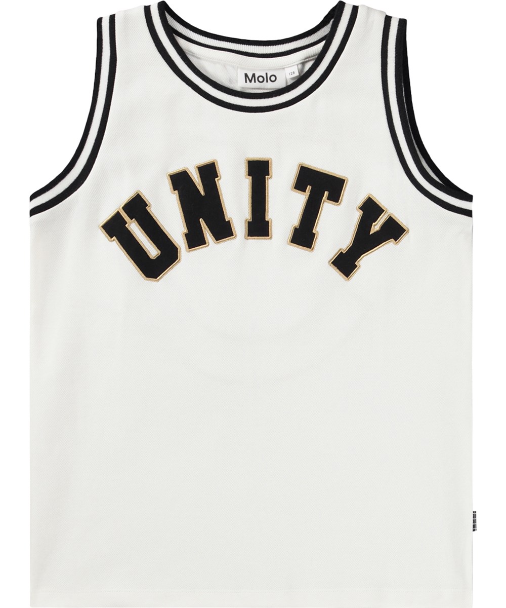 Real - Daylight White - Weißes Tanktop für Kinder aus Öko-Baumwolle