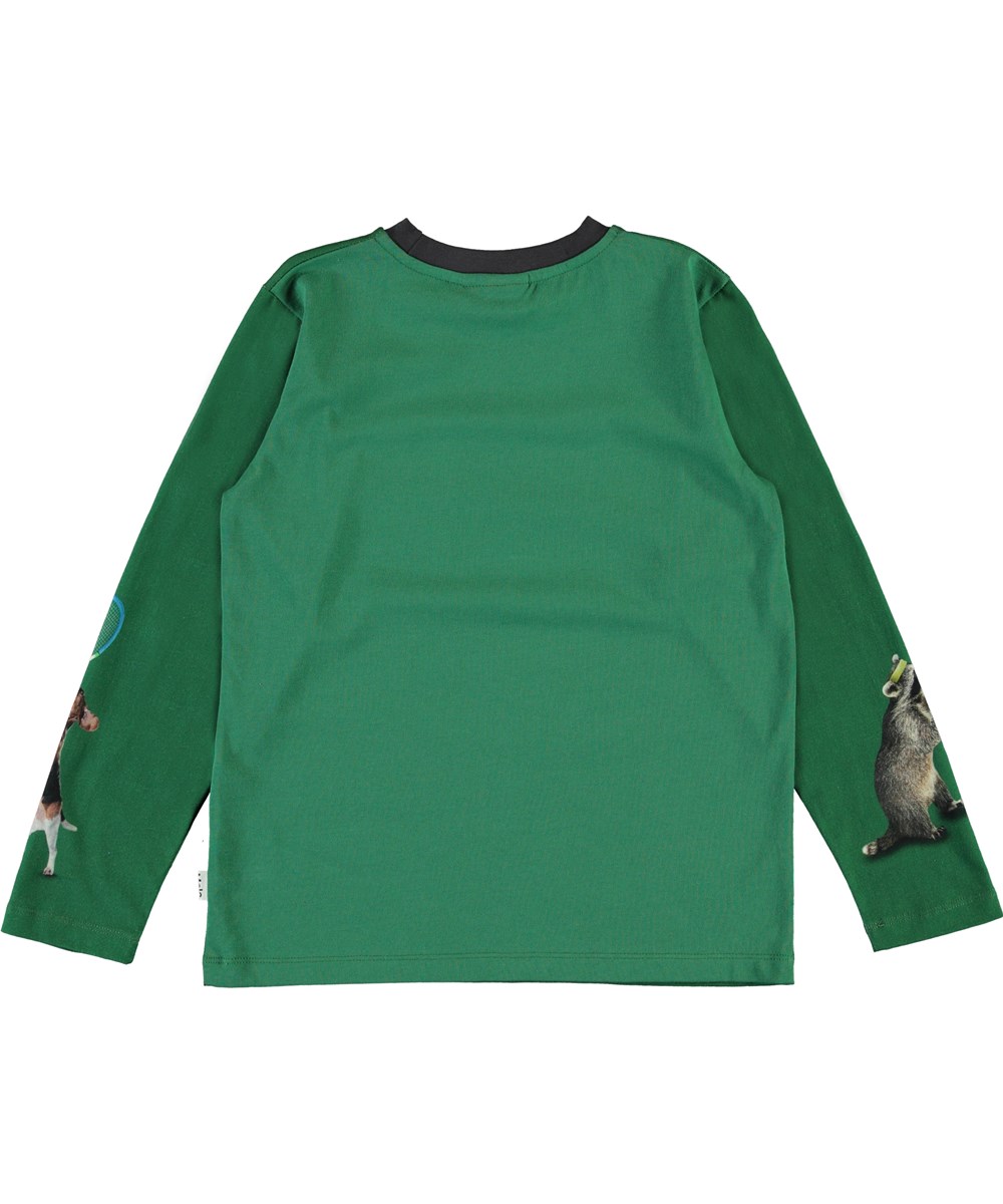 Reif - Ball Players - Grüne Öko-Bluse mit Tieren