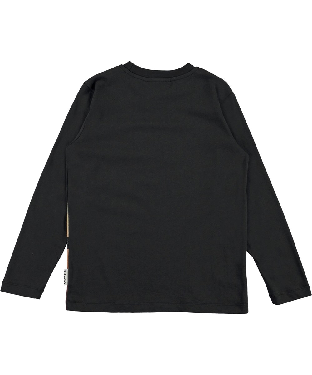 Reif - Satellites - Öko schwarzer Pullover mit Satellitendruck