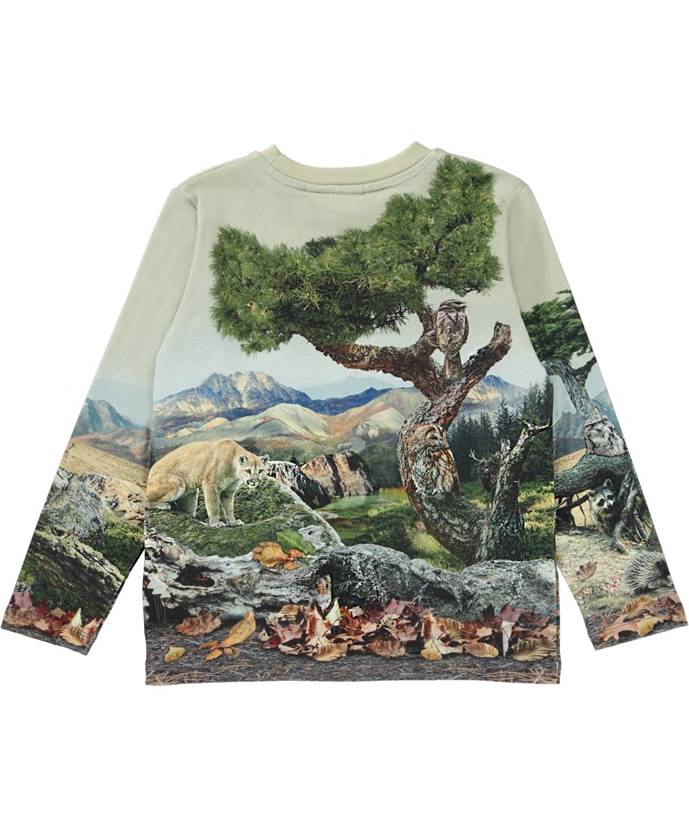 Reif - See The Animals - Öko-Bluse mit natürlichem Aufdruck