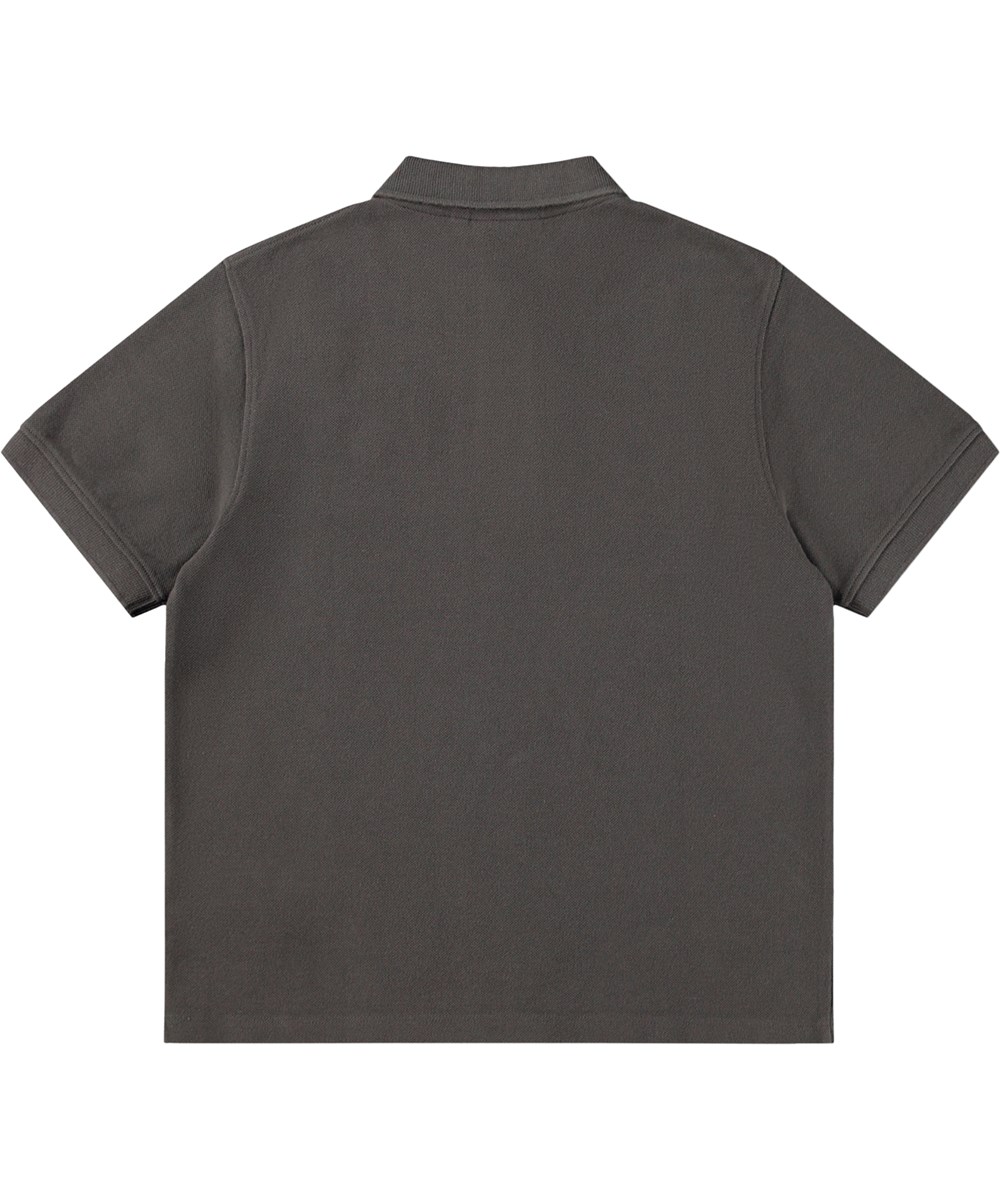 Reyo - Raven - Graues Poloshirt für Kinder aus Öko-Baumwolle