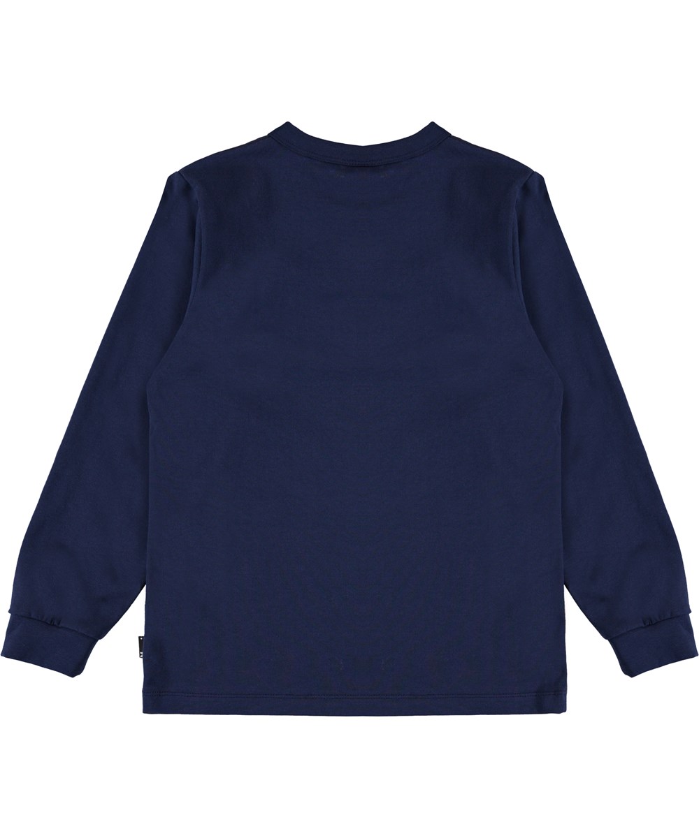 Rez - Canine Cruising - Blaue Bluse mit Hunde Print