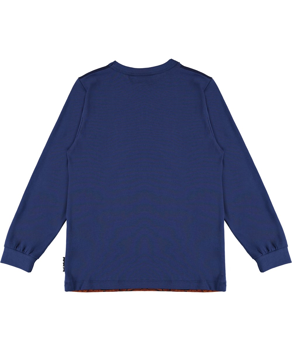 Rez - Wild Future - Blaue Öko-Bluse mit Tieren