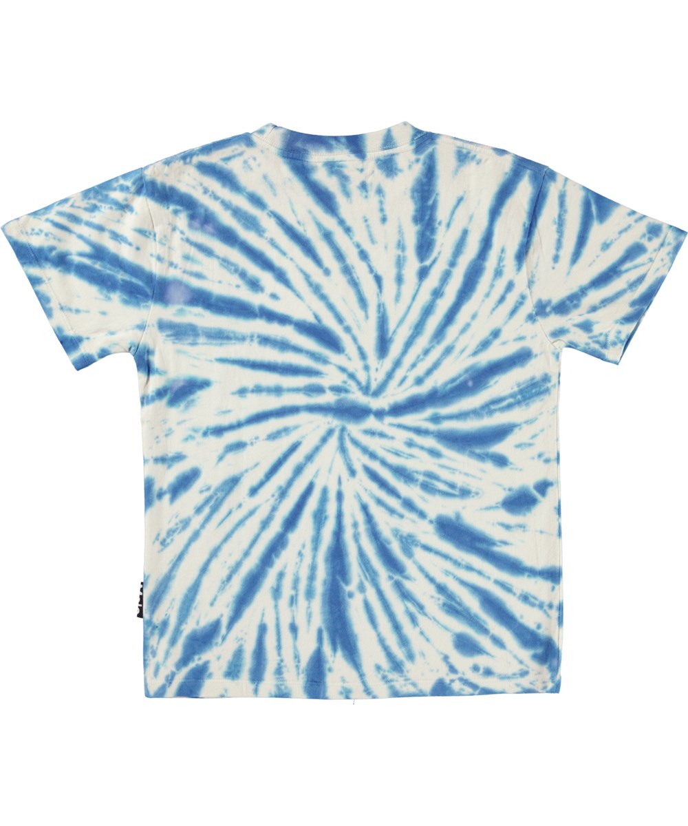Riley - Astro Swirl - Öko-T-Shirt mit blauem Batikmuster