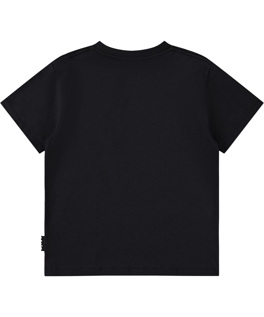 Riley - Basket Hoop Dk - Schwarzes T-Shirt für Kinder aus Öko-Baumwolle