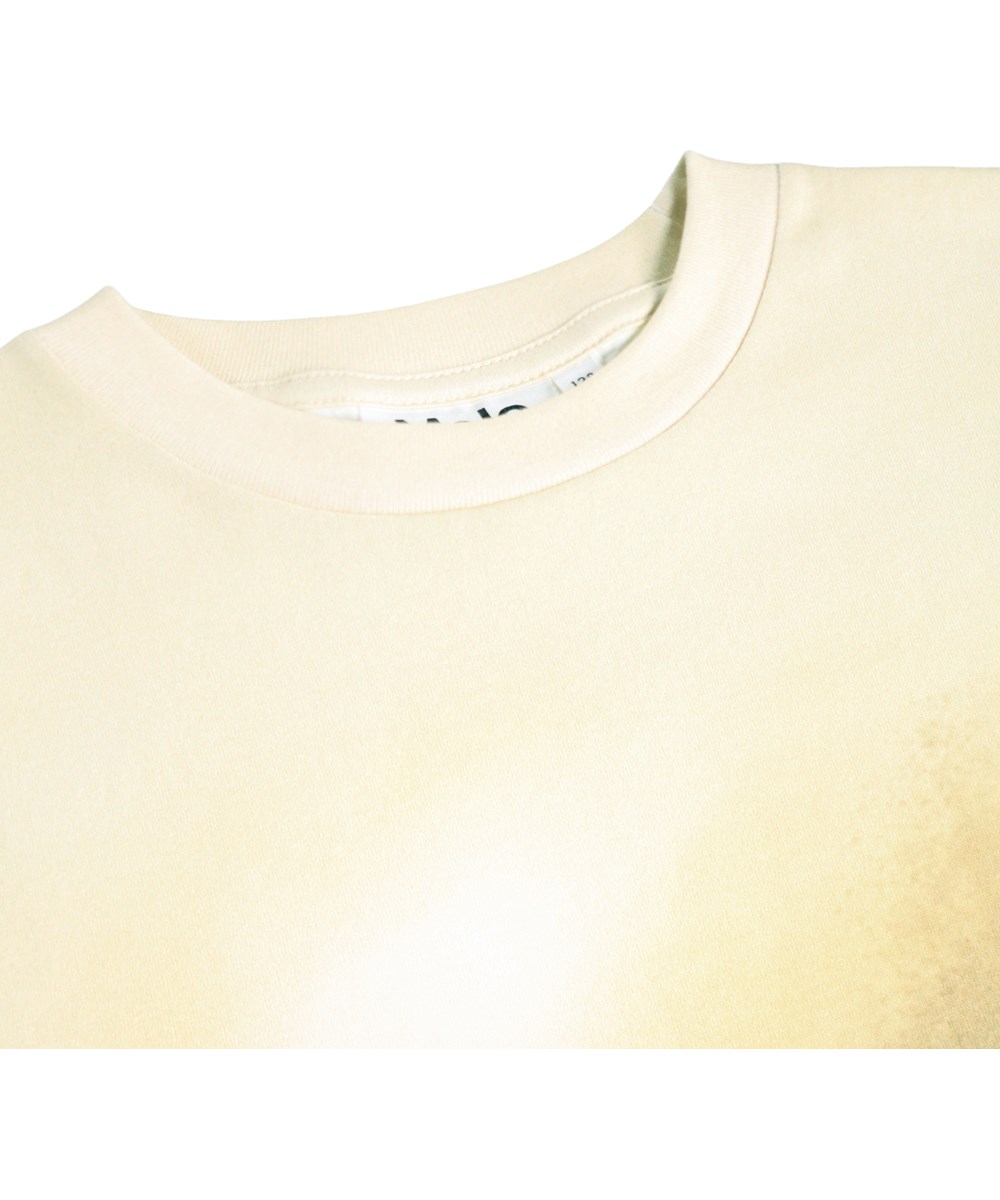 Riley - Beach Race - Beiges T-Shirt für Kinder aus Öko-Baumwolle