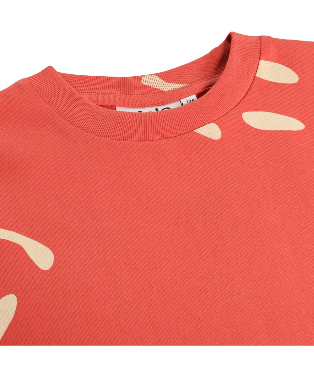 Riley - Big Smiles Red - Rotes T-Shirt für Kinder aus Öko-Baumwolle