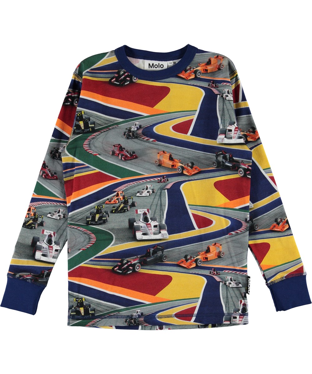 Rill - Full Speed - Öko-Bluse mit bunten Autos