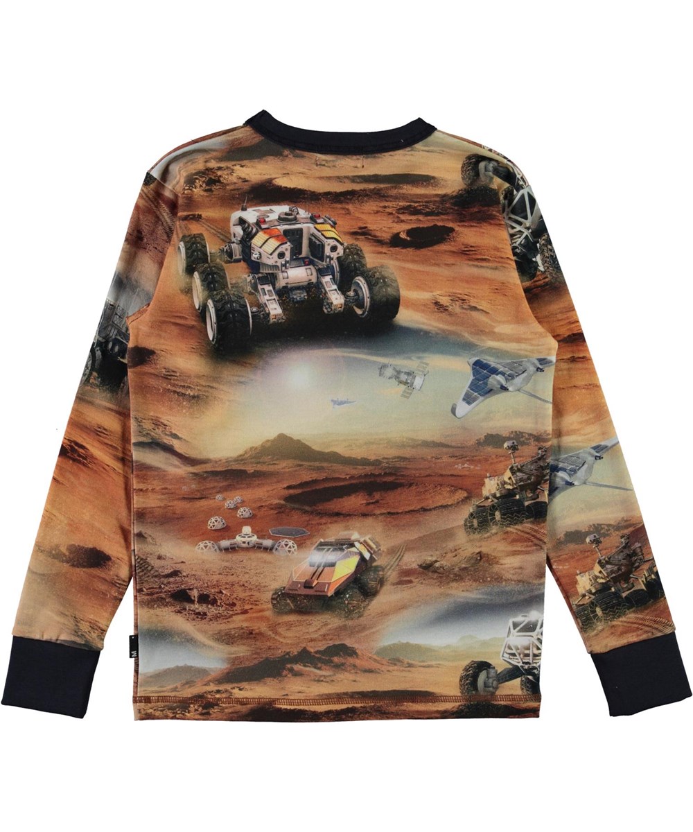 Rill - Mars - Öko Langarm-T-Shirt mit Mars-Print