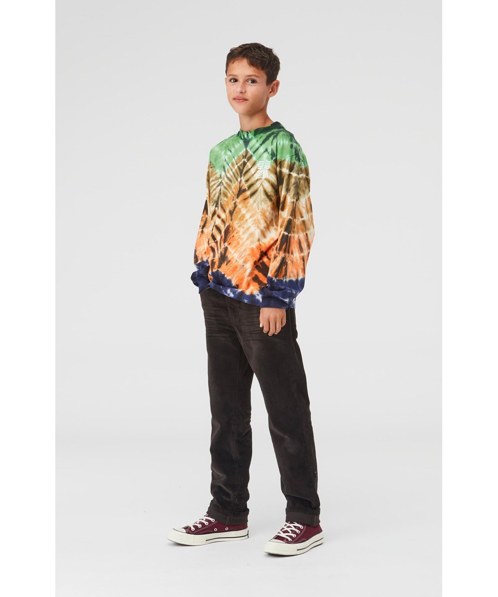 Rin - Zigzag Dye - Krawatte mit Zick-Zack-Print