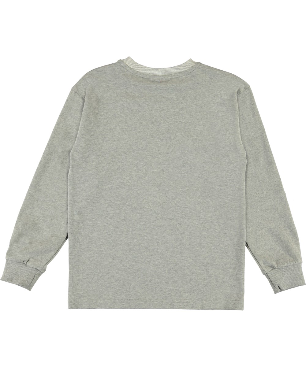 Risci - Car Family - Graue Bluse mit Auto Print