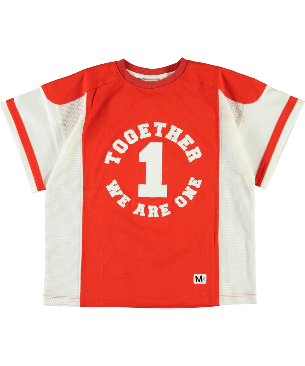 Ritter - Bright Red - Rot und Weißes Sports T-Shirt