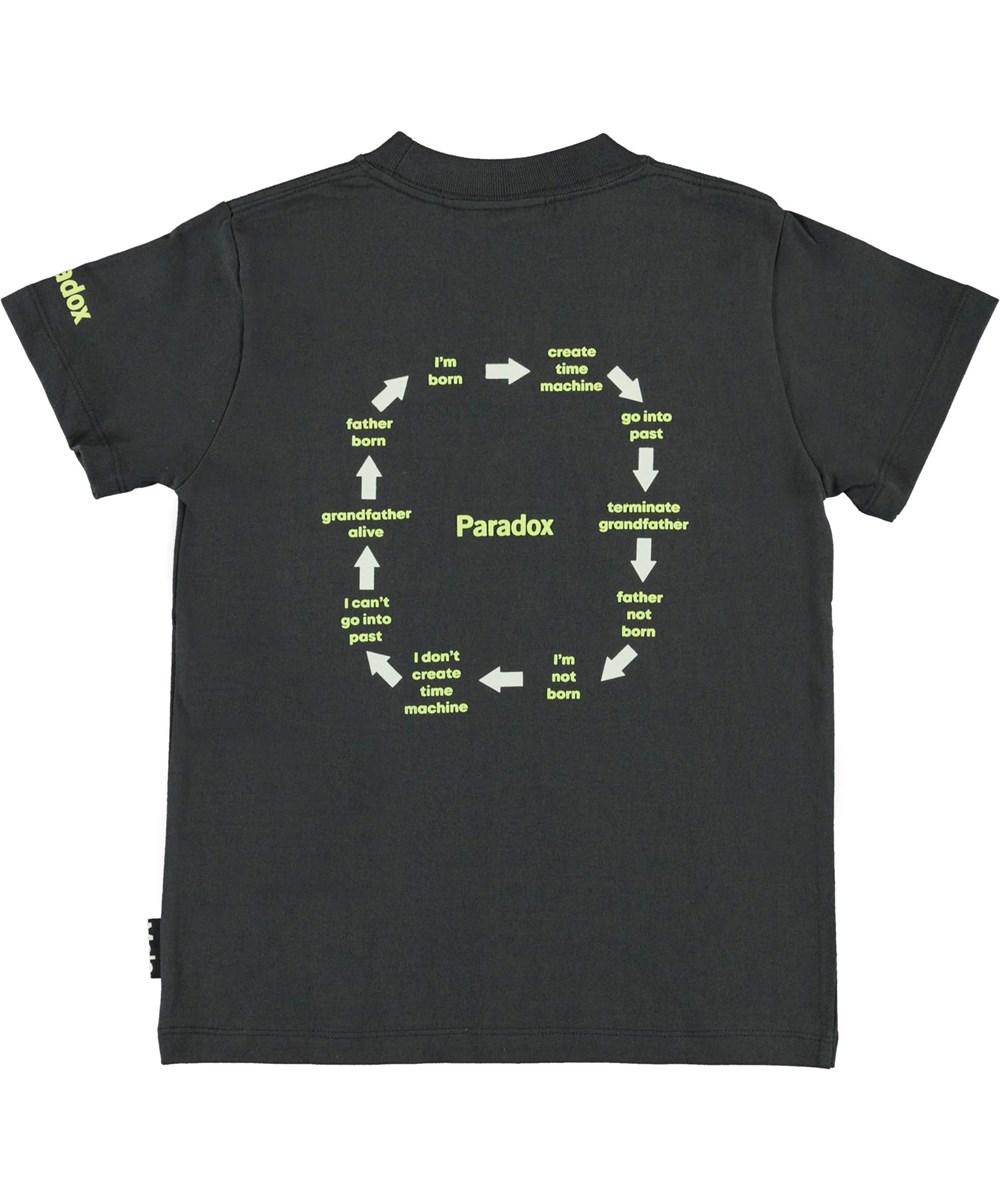 Road - Paradox - Schwarzes 'The grandfather paradox'' T-Shirt