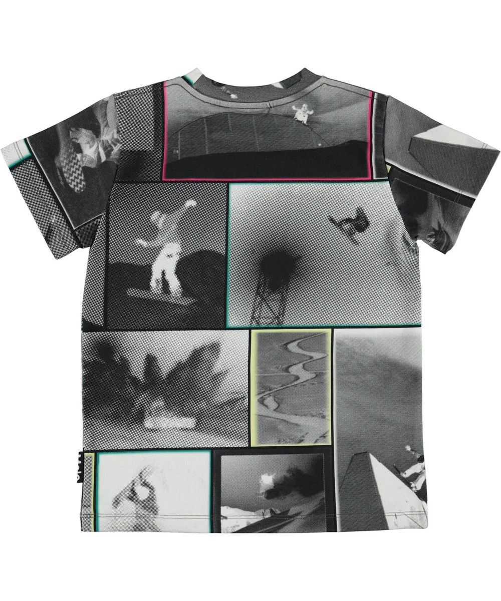 Road - Snowboarding - Graues T-Shirt mit Snowboarder-Print