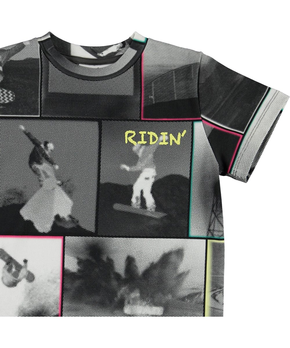 Road - Snowboarding - Graues T-Shirt mit Snowboarder-Print