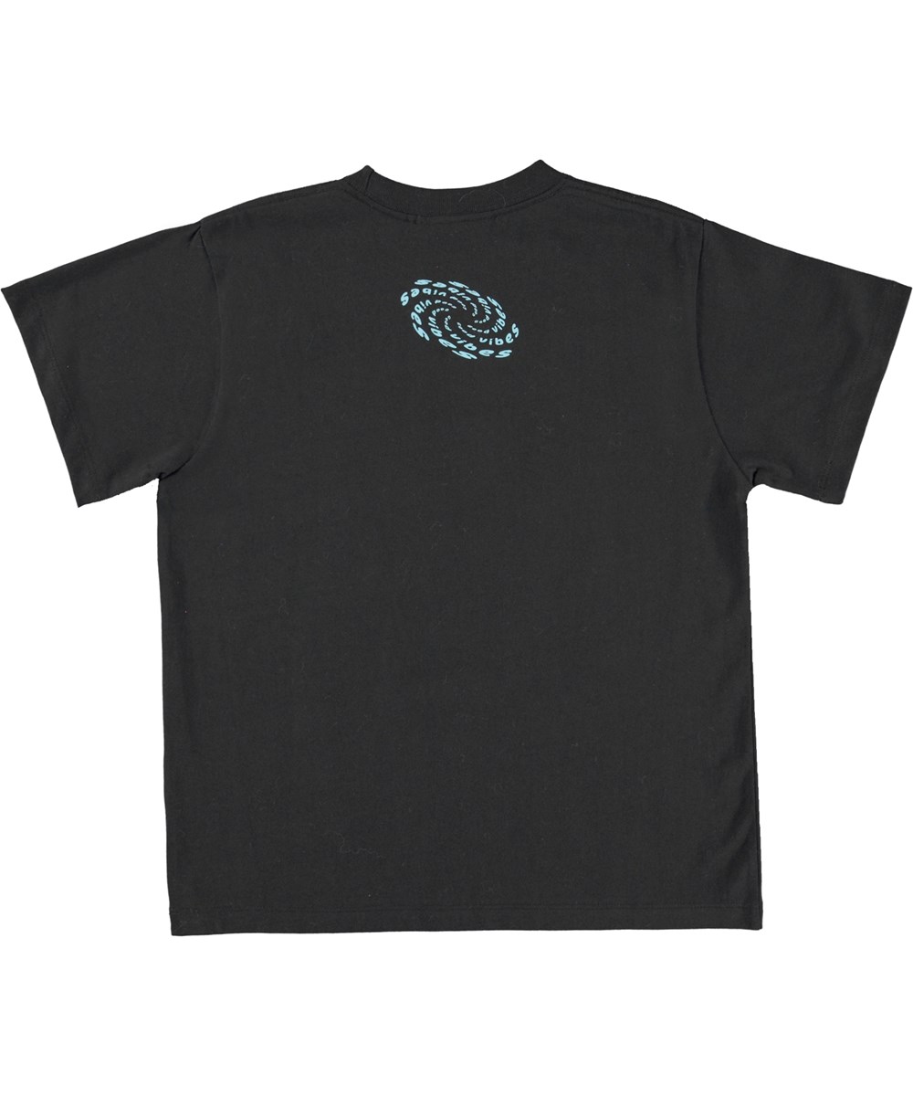 Rodney - Good Vibes - Schwarzes Good Vibes T-Shirt aus Öko-Baumwolle