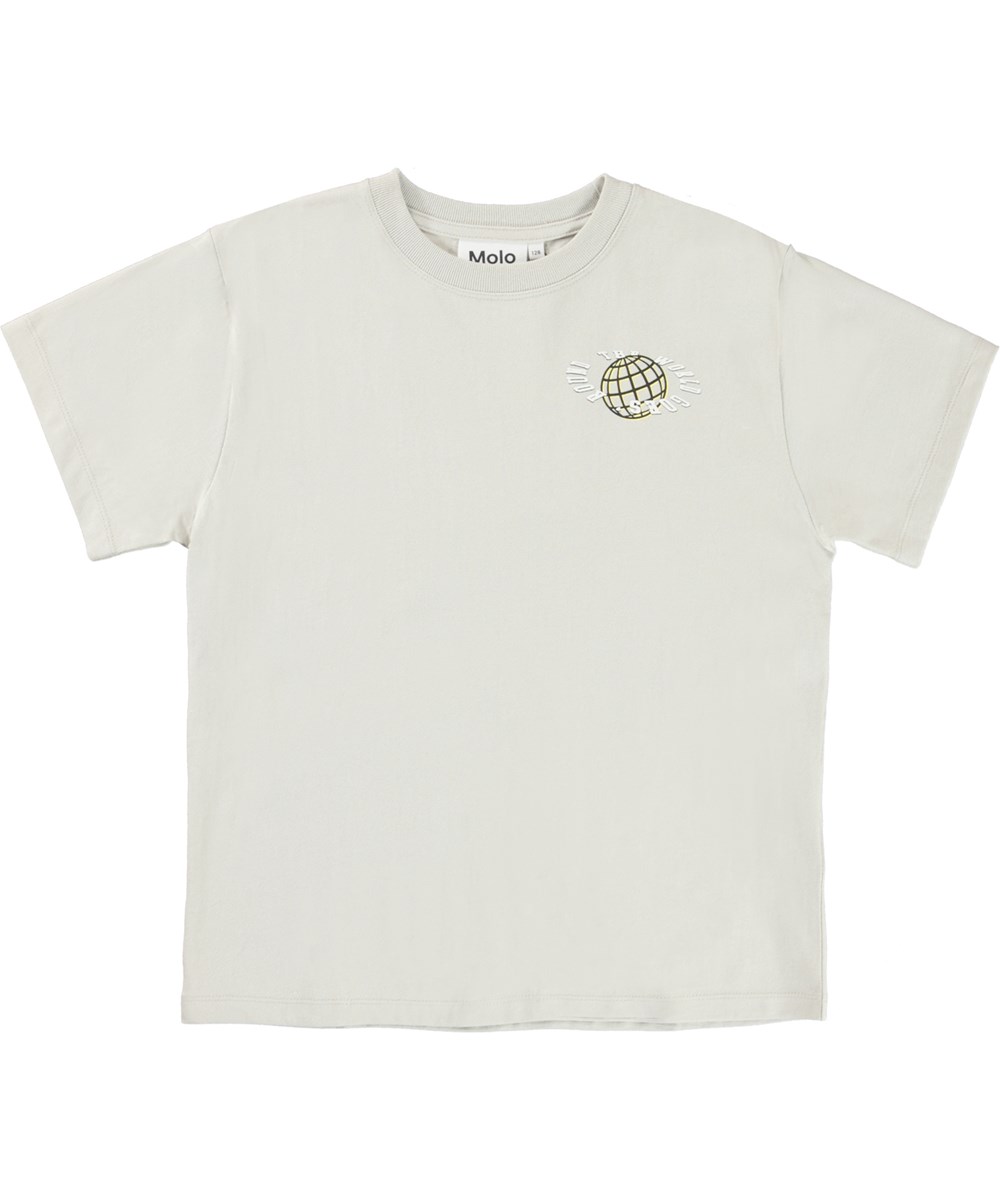 Rodney - Moon - Öko-T-Shirt mit Globus-Print