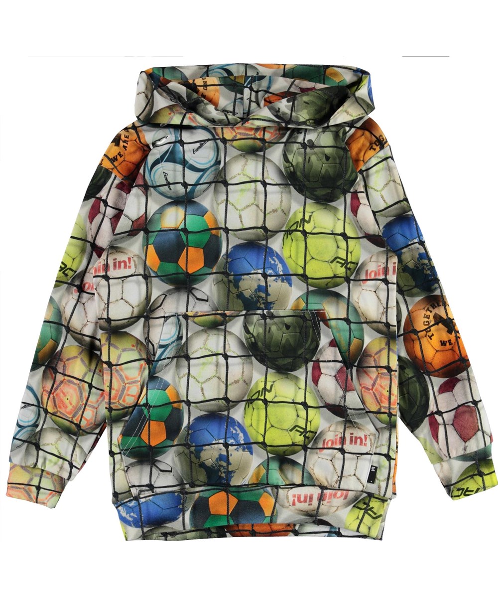 Romo - Footballs - Öko Hoodie mit Fußbällen