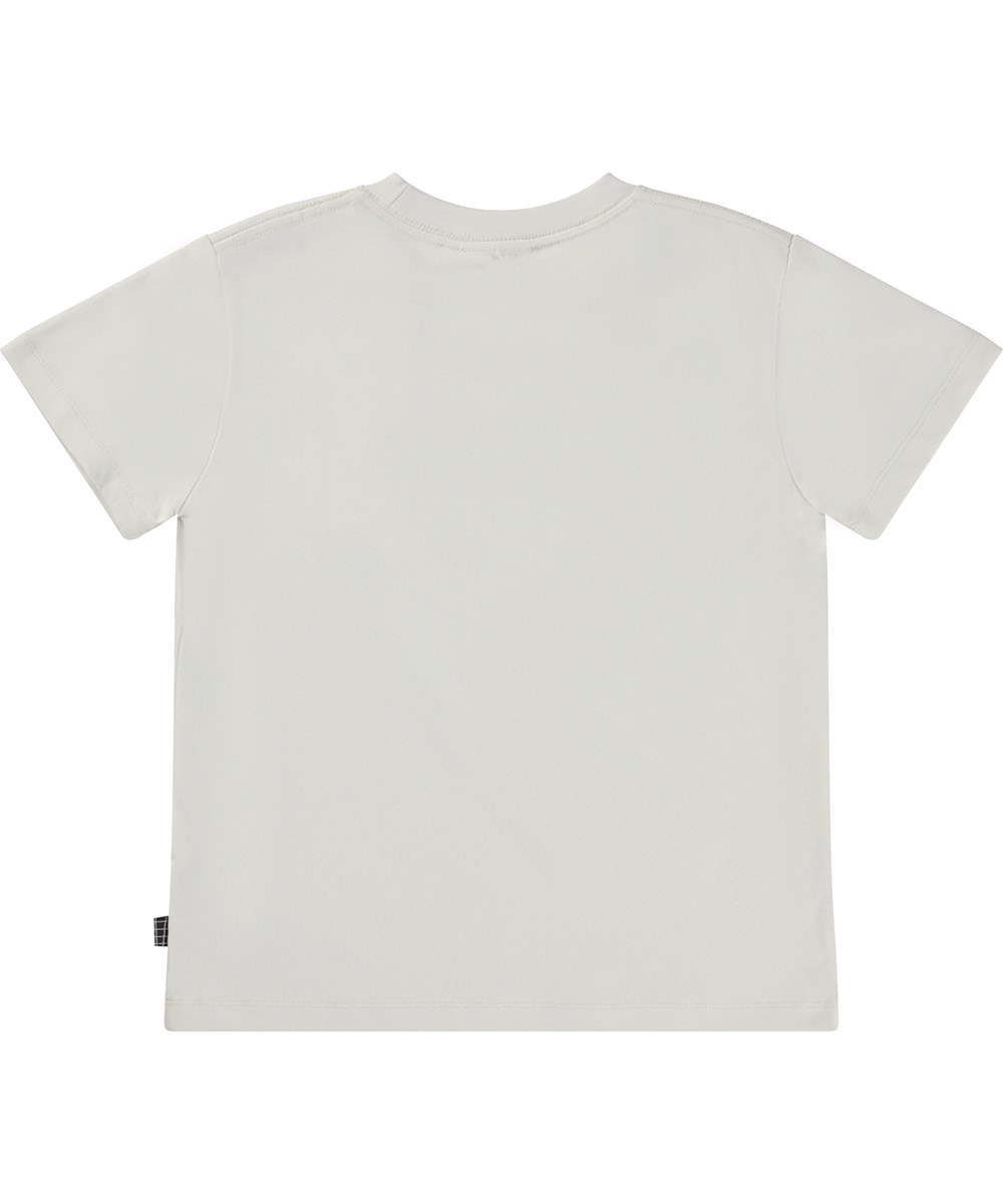 Roxo - White Onyx - Weißes Öko-T-Shirt mit happy Vollmond-Print