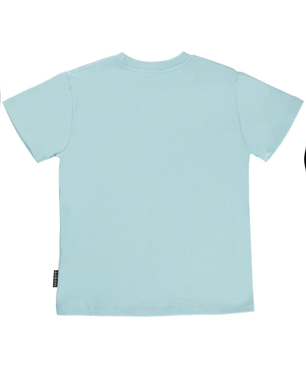 Roxo - Earthrise - Hellblaues Öko-T-Shirt mit Weltkugel