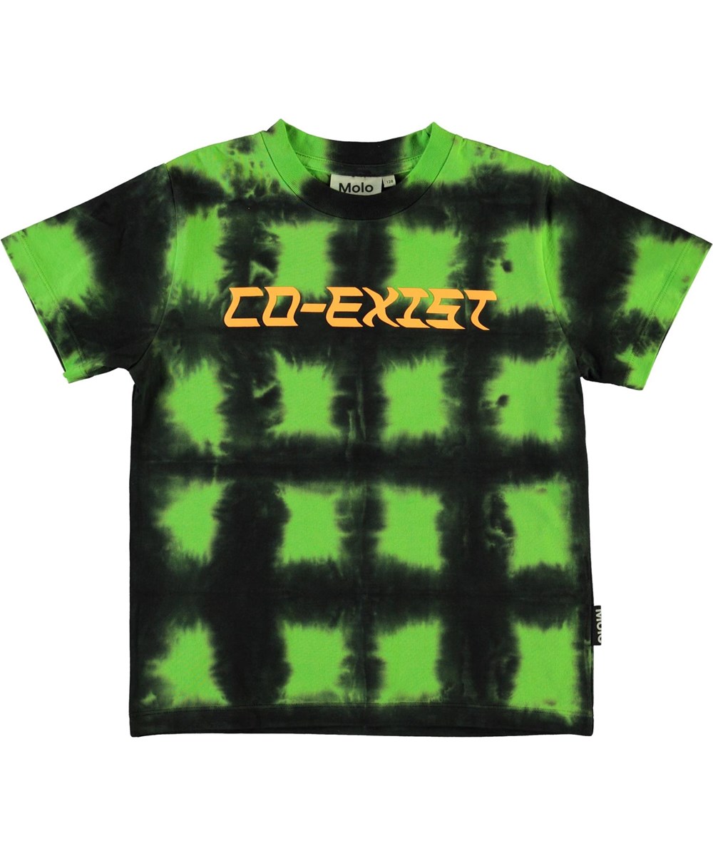 Roxo - Green Black - Schwarz und grün kariertes T-Shirt