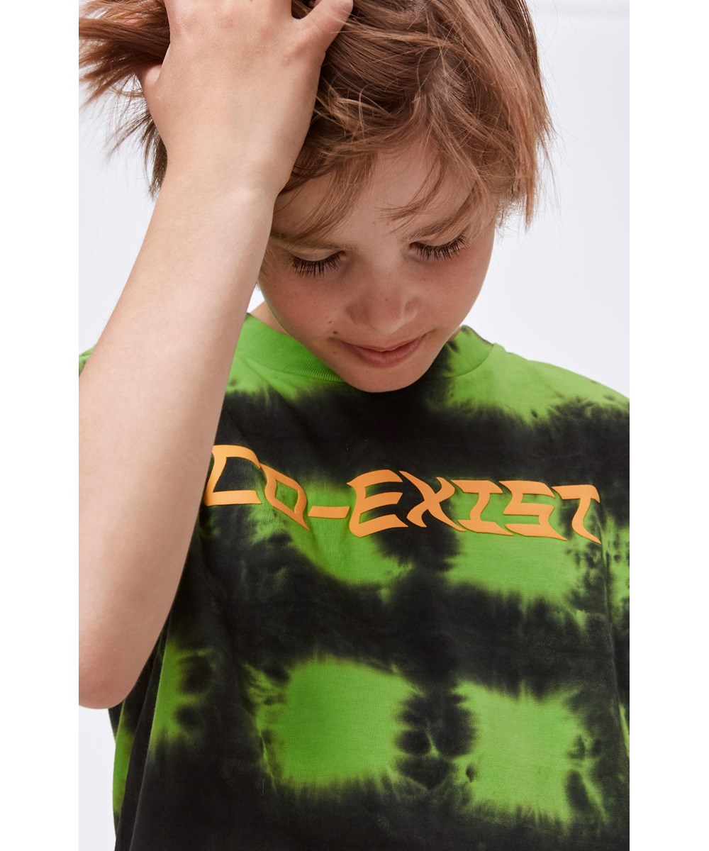 Roxo - Green Black - Schwarz und grün kariertes T-Shirt