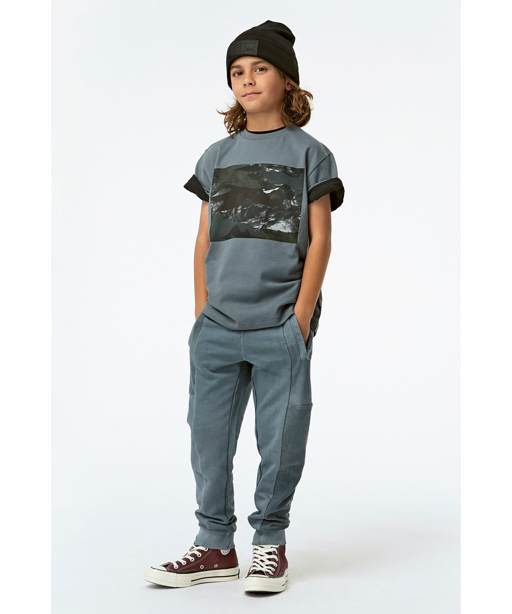 Roxo - Mountain Camo - Graues Tarn-T-Shirt