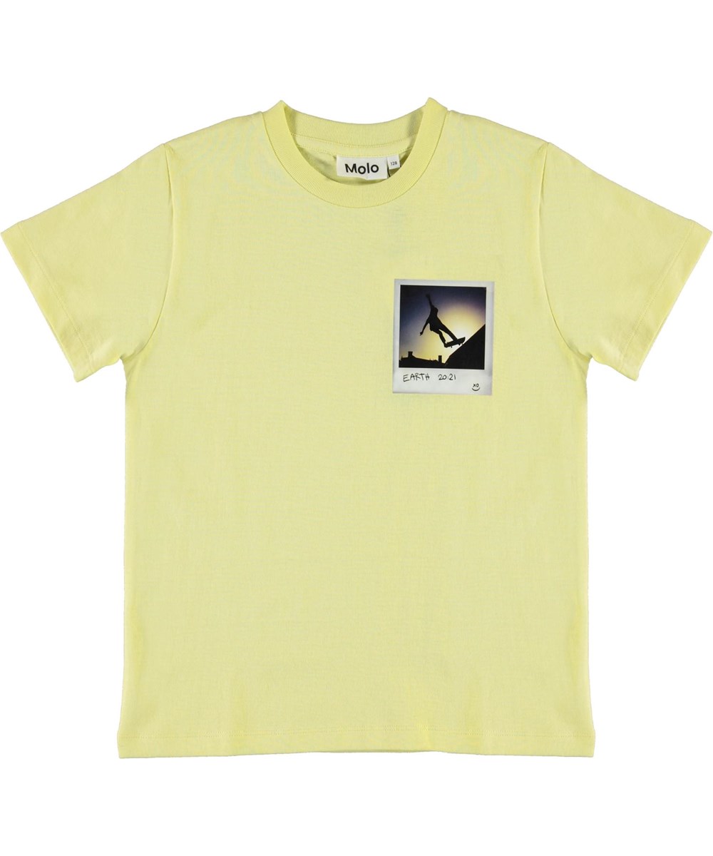 Roxo - Skater Polaroid - Gelbes Skater T-Shirt