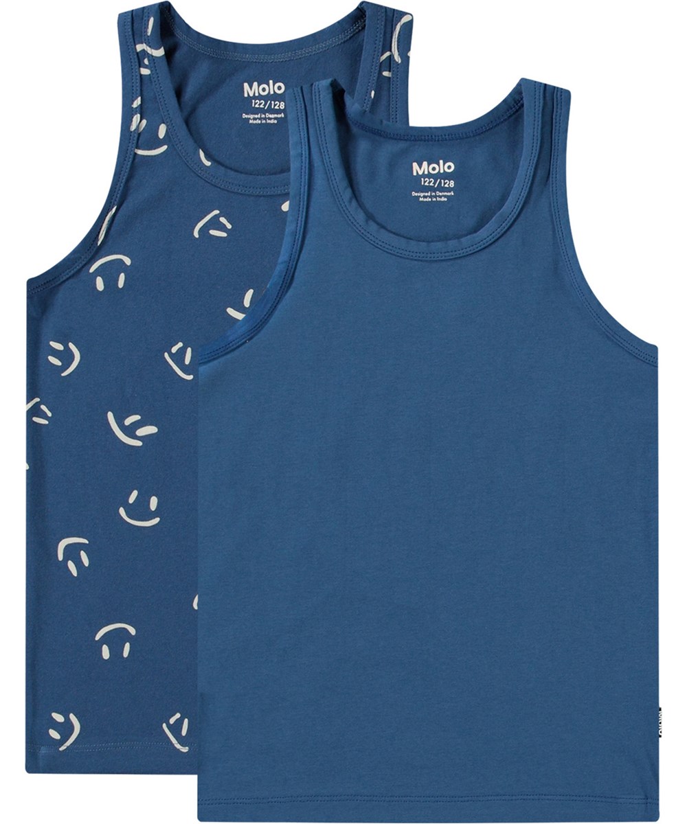 Jayden 2-pack - Happy Best - 2er-Pack Tanktops für Kinder aus weicher Öko-Baumwolle.