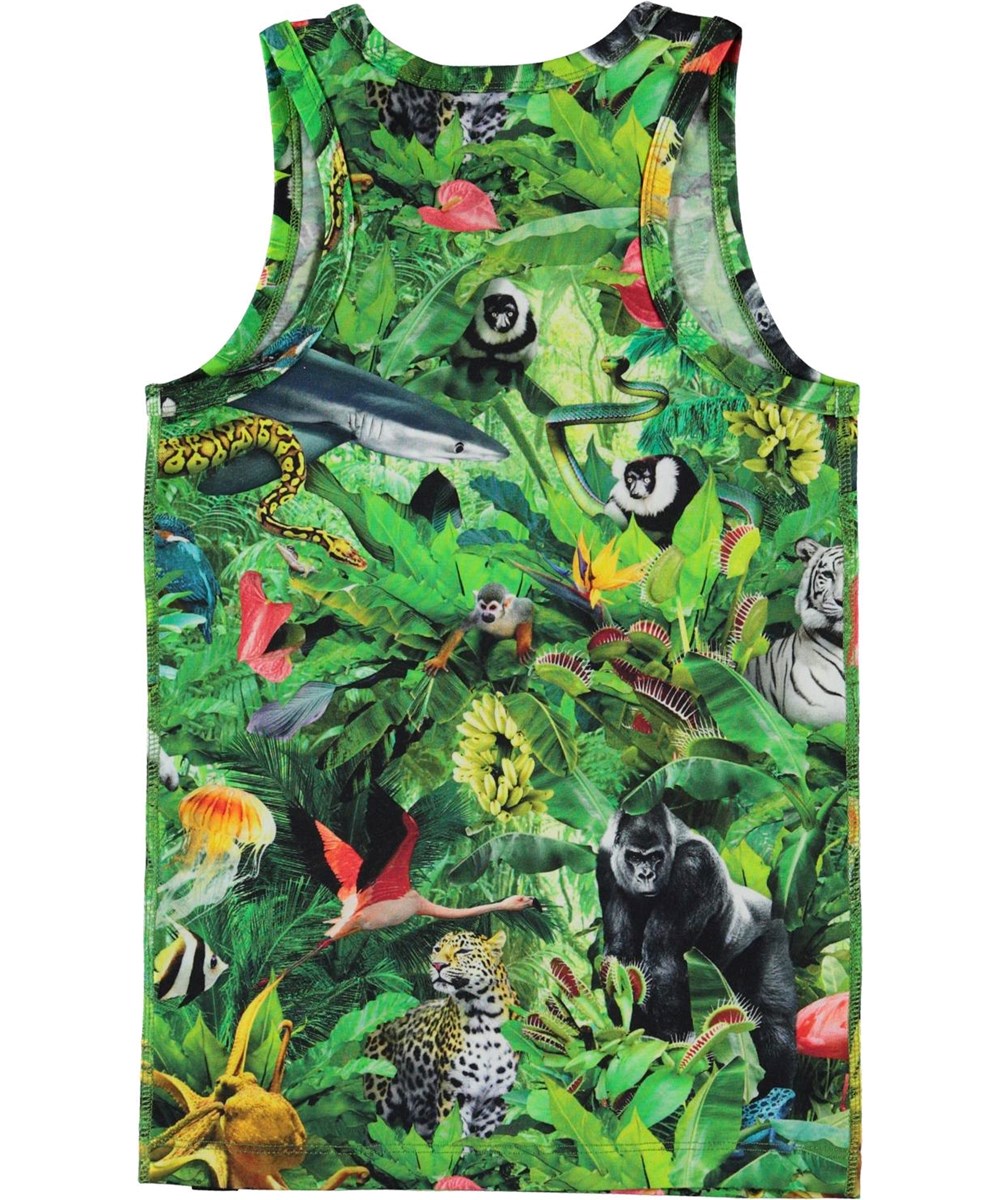 Jim - Fantasy Jungle - Öko Unterhemd mit Tiere-Druck