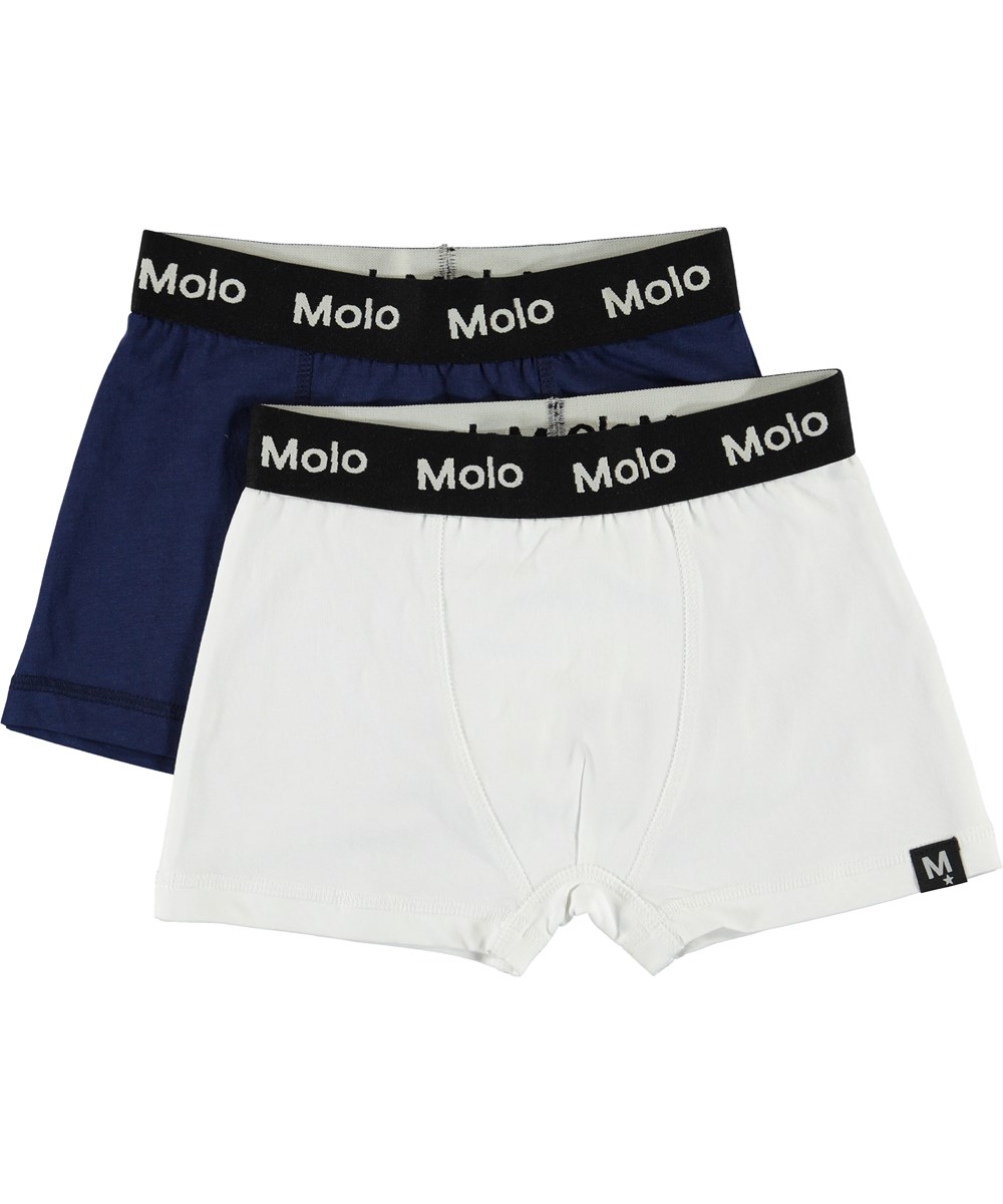 Justin 2-Pack - Dark Navy - 2er Pack Öko-Boxershorts
