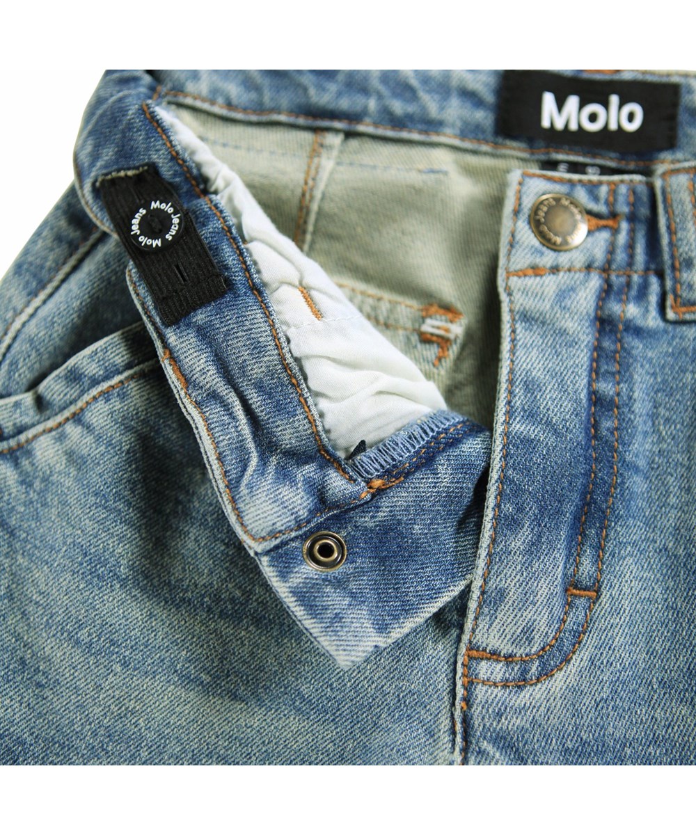 Addy - Vintage Denim - Blaue Jeans aus Öko-Baumwolle für Kinder.