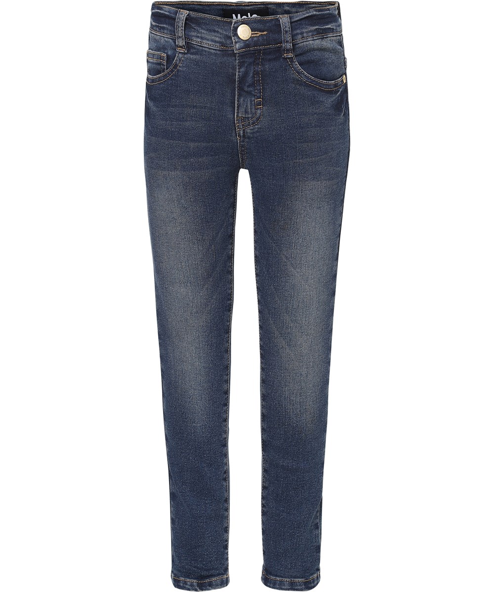 Adele - Grey  Blue Stretch Denim - 