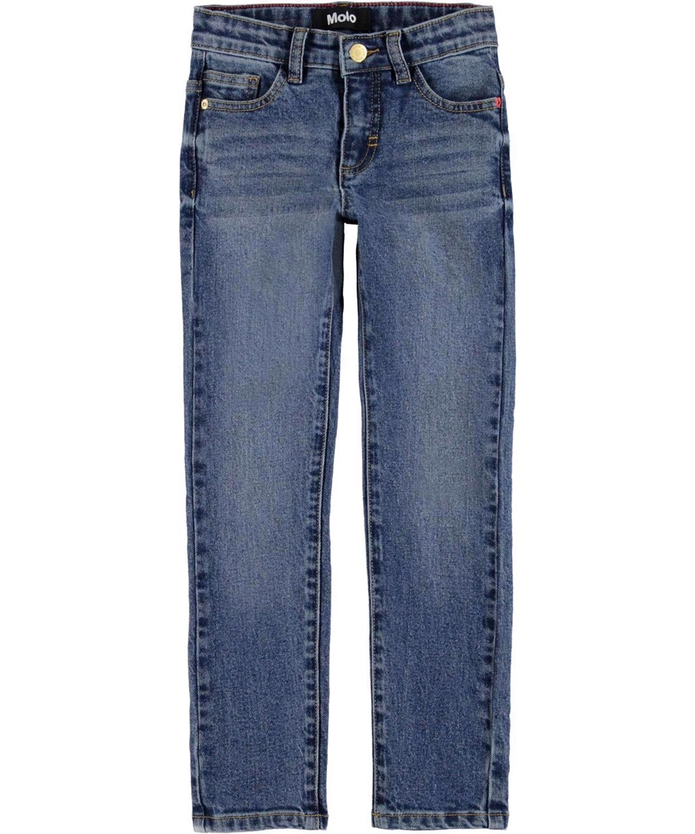 Adele - Retro Blue Denim - Blaue schmale Jeans