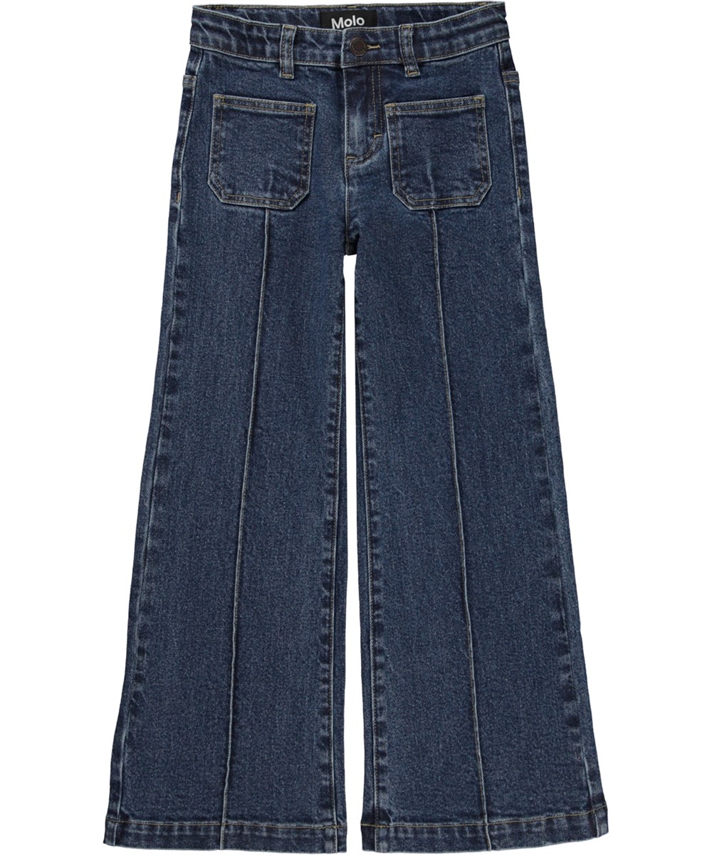 Adina - Blue Vintage - Dunkelblaue Jeans mit Bootcut