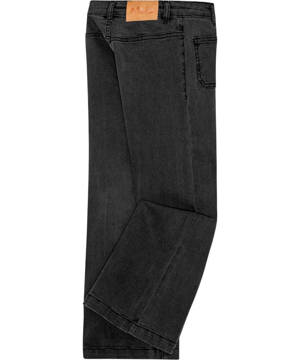 Adina - Charcoal - Schwarze Trompetenhose