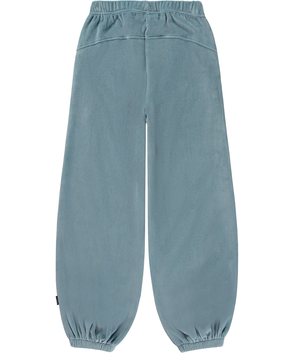 Adriana - Calm - Hellblaue Jogginghose aus Velours