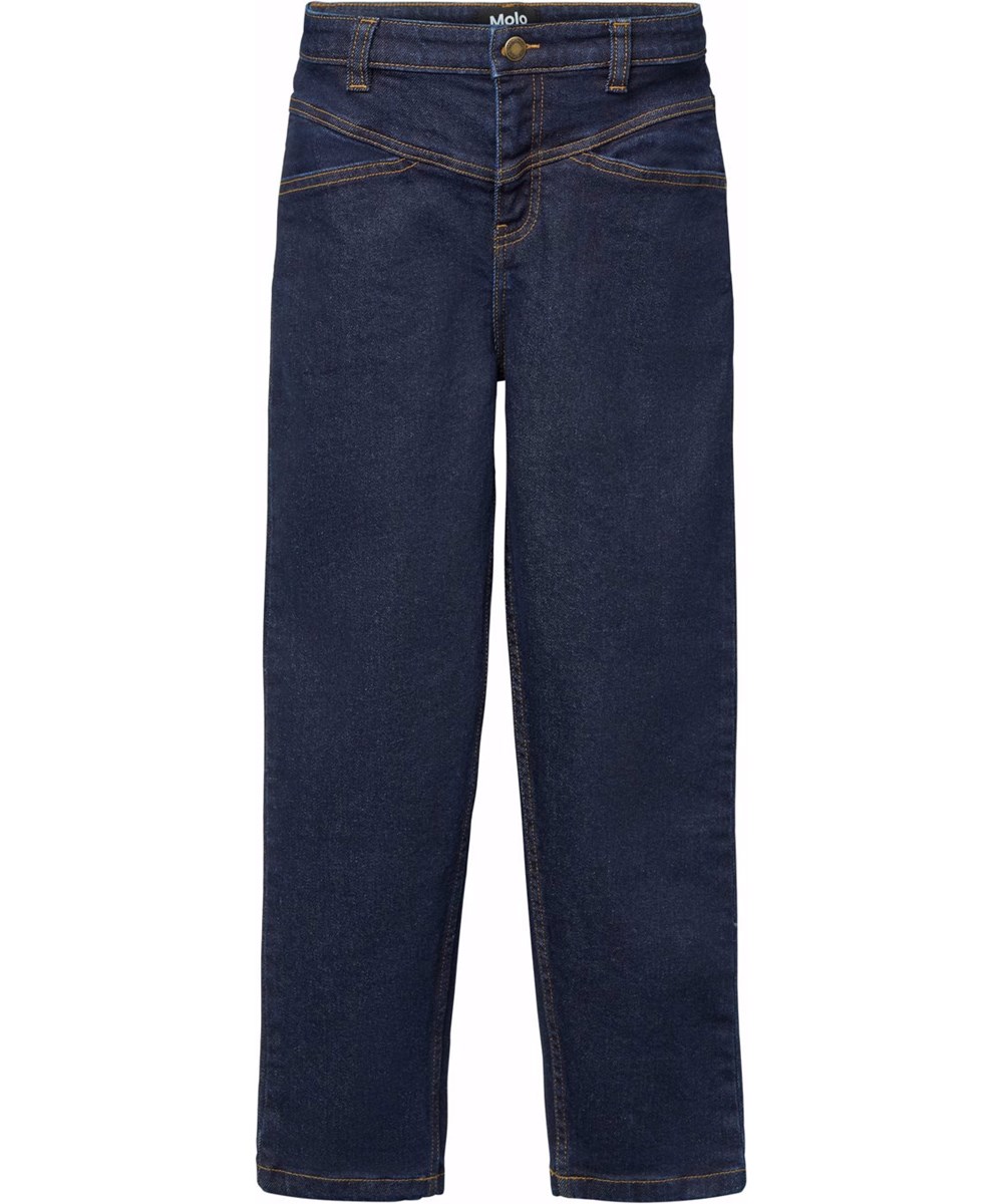 Agustine - Raw Blue - Dunkelblaue Jeans aus Öko-Baumwolle für Kinder.