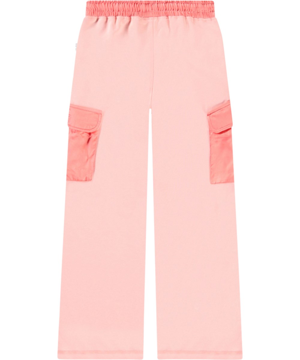 Akayla - Peach - Rosa Hosen aus Öko-Baumwolle für Kinder.