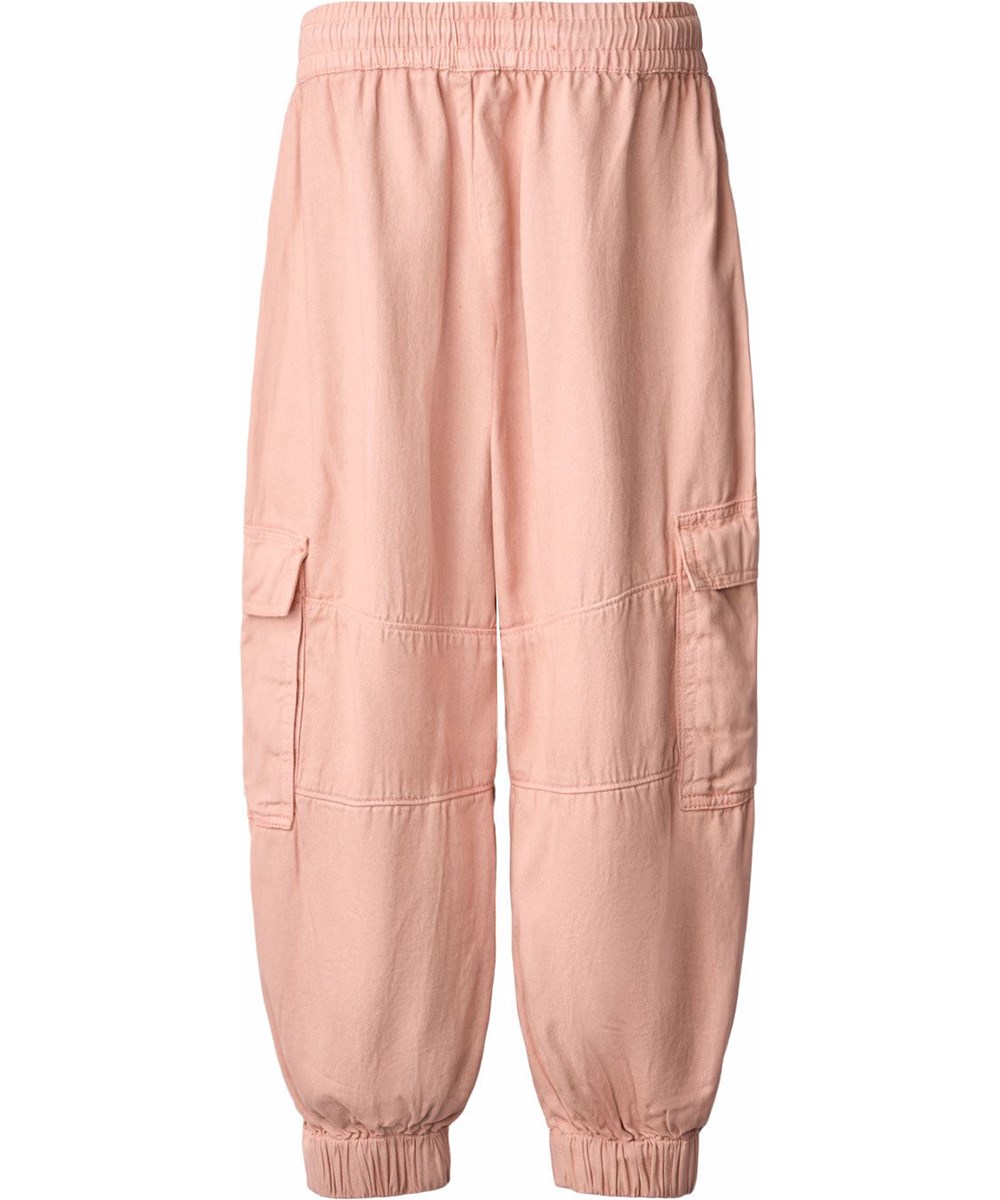 Aliki - Rose Cloud - Rosa Baumwoll-Twill-Hose für Kinder.