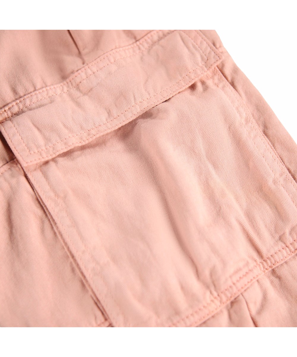 Aliki - Rose Cloud - Rosa Baumwoll-Twill-Hose für Kinder.