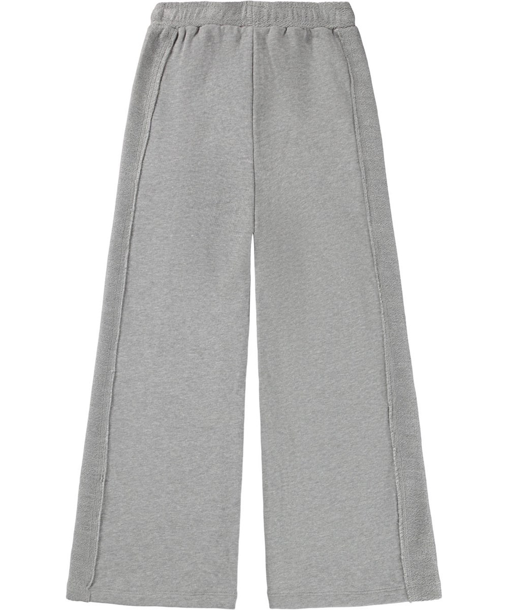 Amlia - Grey Melange - Graue Jogginghose für Kinder aus Öko-Baumwolle.