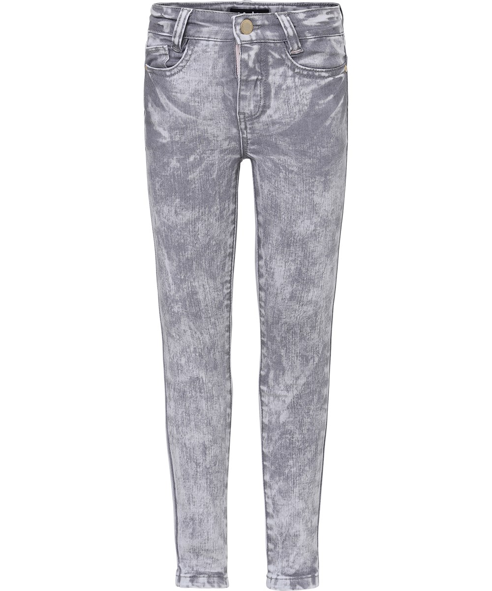 Angelica - Bleach Grey Stretch Denim - 
