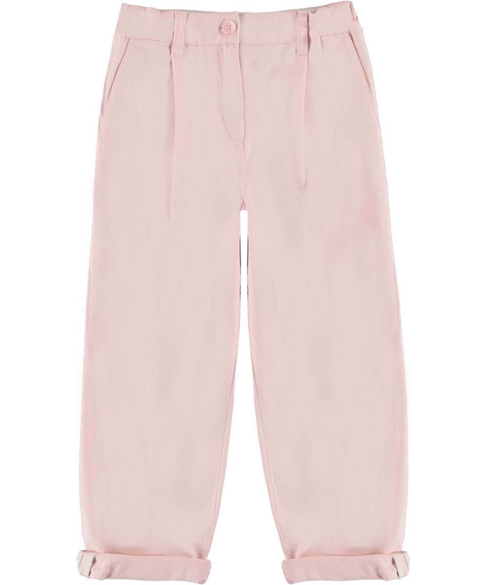 Anika - Powder - Rosa Chinohose mit lockerer Passform